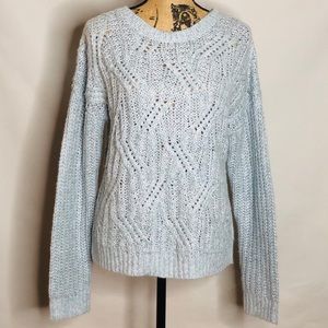 OLD NAVY white/mint green color blend sweater M